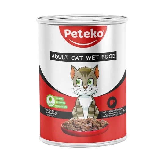 Tavuklu/Ciğerli Yetişkin Kedi Maması