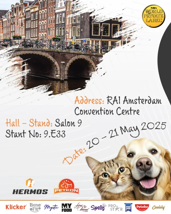 Petkon PLMA World of Private Label 2025 Amsterdam fuar afişi