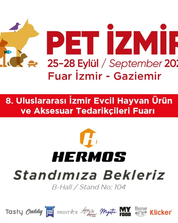 Petkon 8. Pet İzmir 2024 fuar afişi