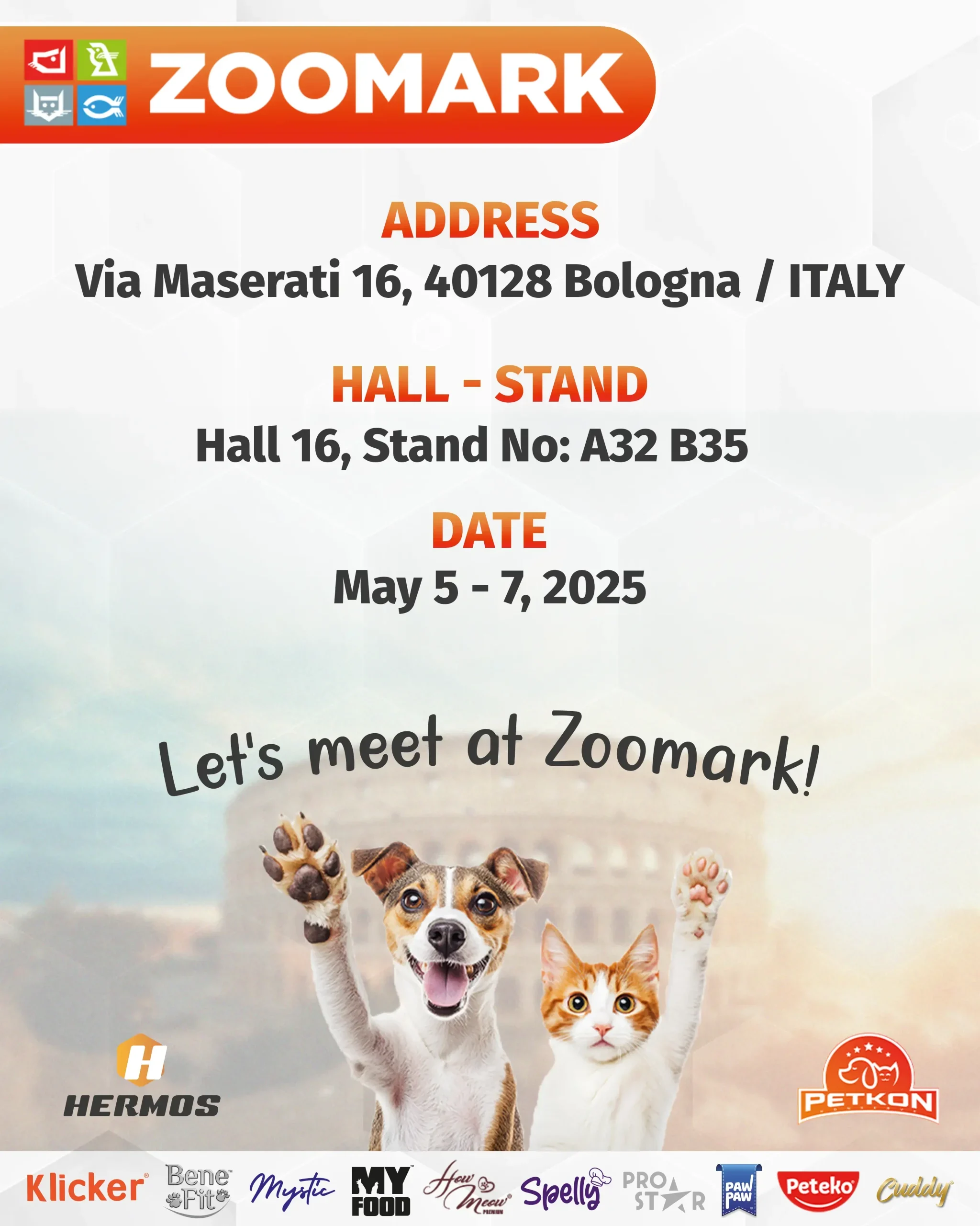 Petkon, Zoomark International 2025 Bologna Fuarına Katıldı