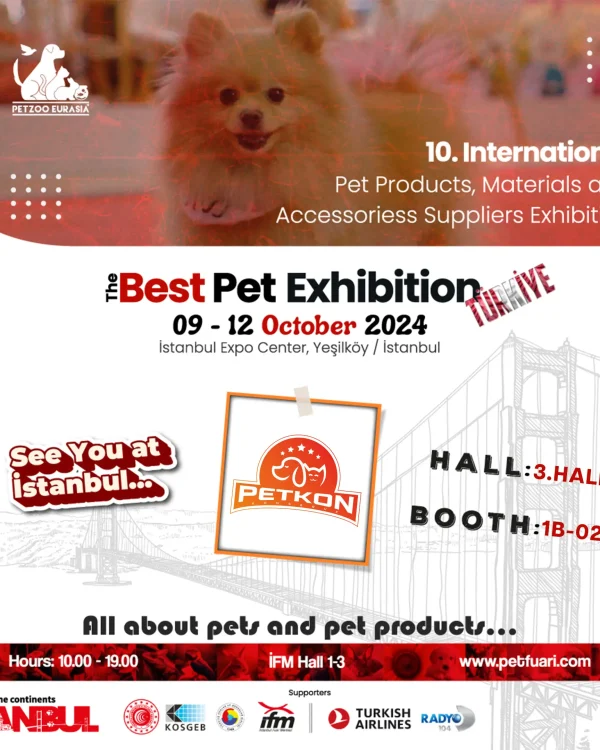 Petkon 10. Petzoo Eurasia 2024 İstanbul fuar afişi